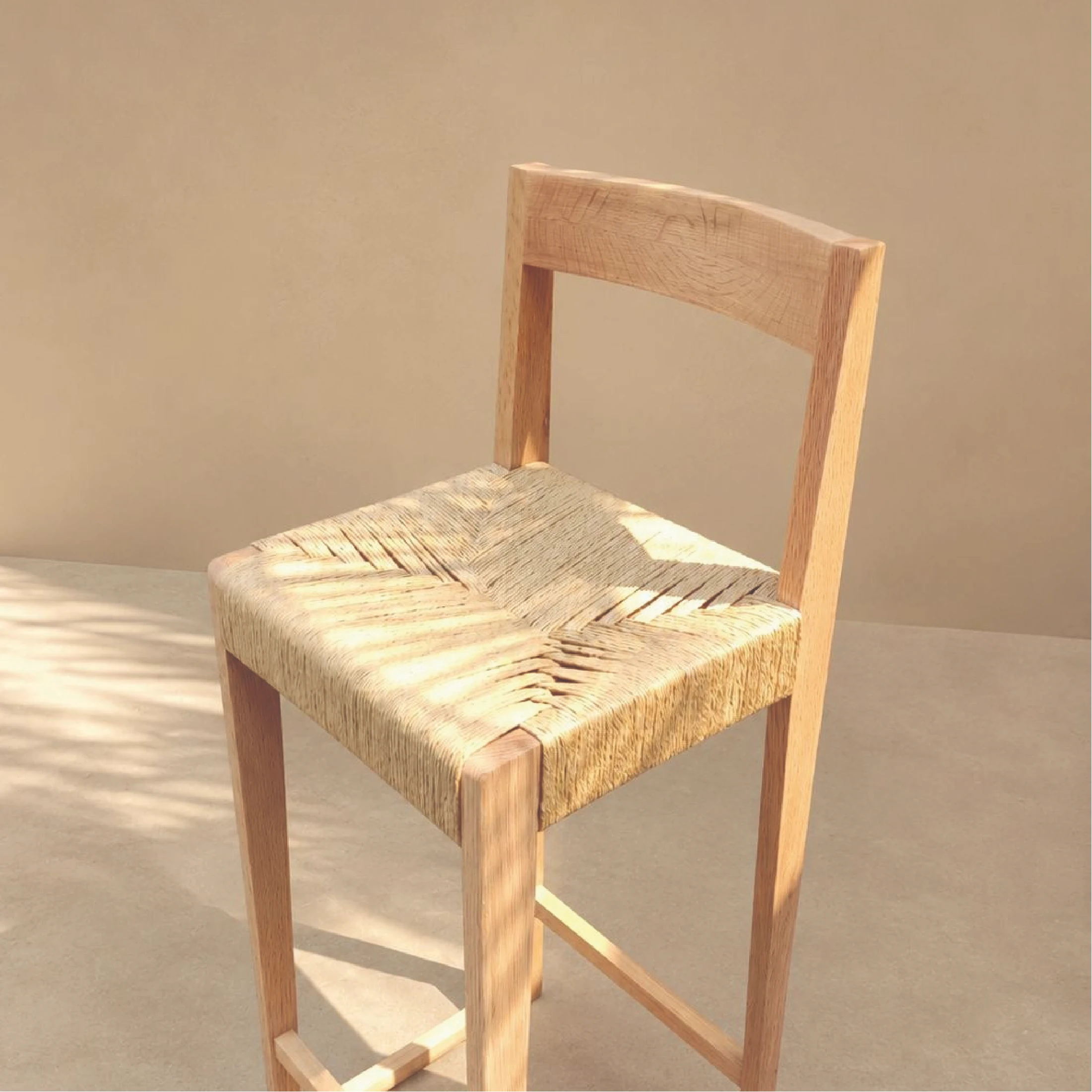Banco Alto Matilde asiento tejido