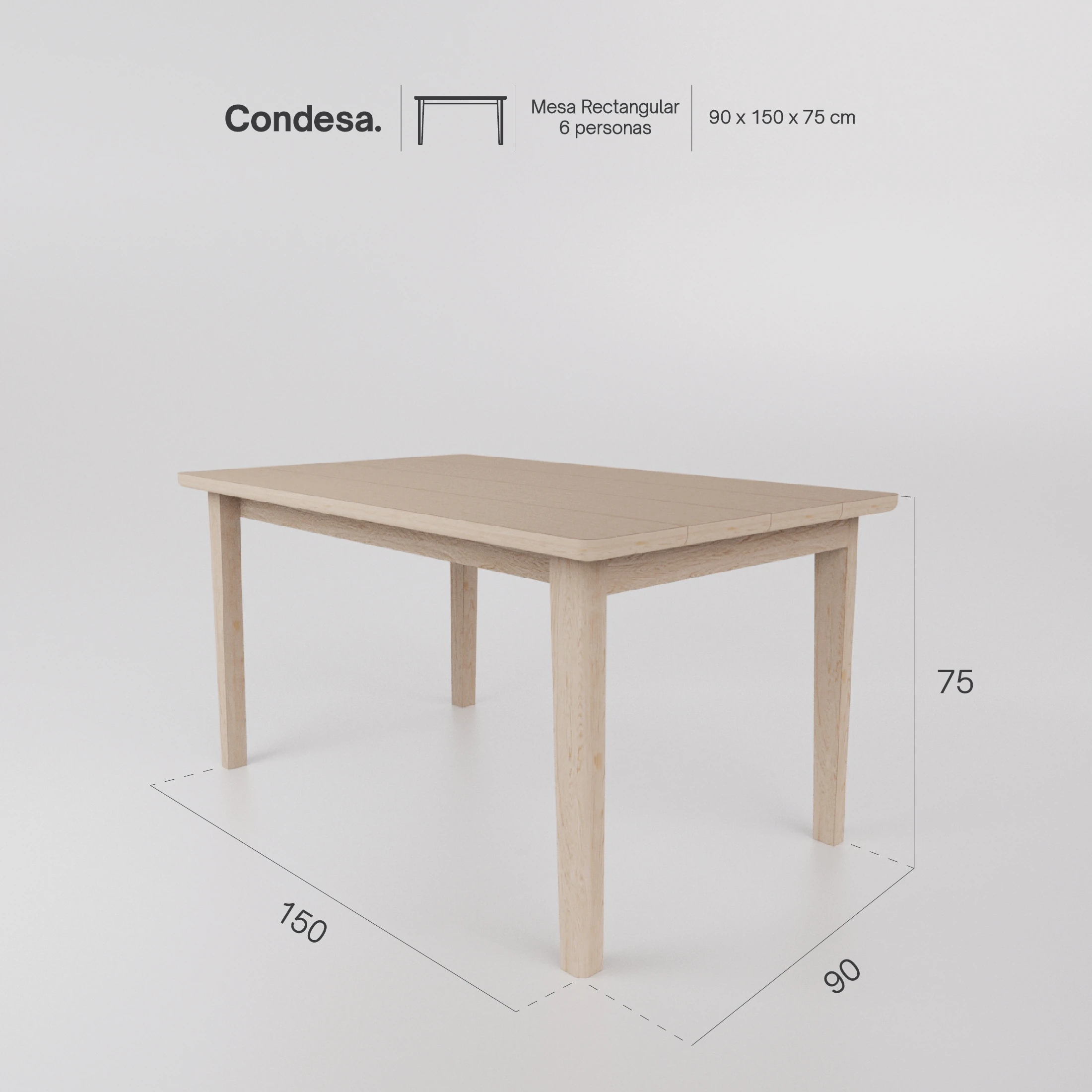 Mesa Condesa Rectangular