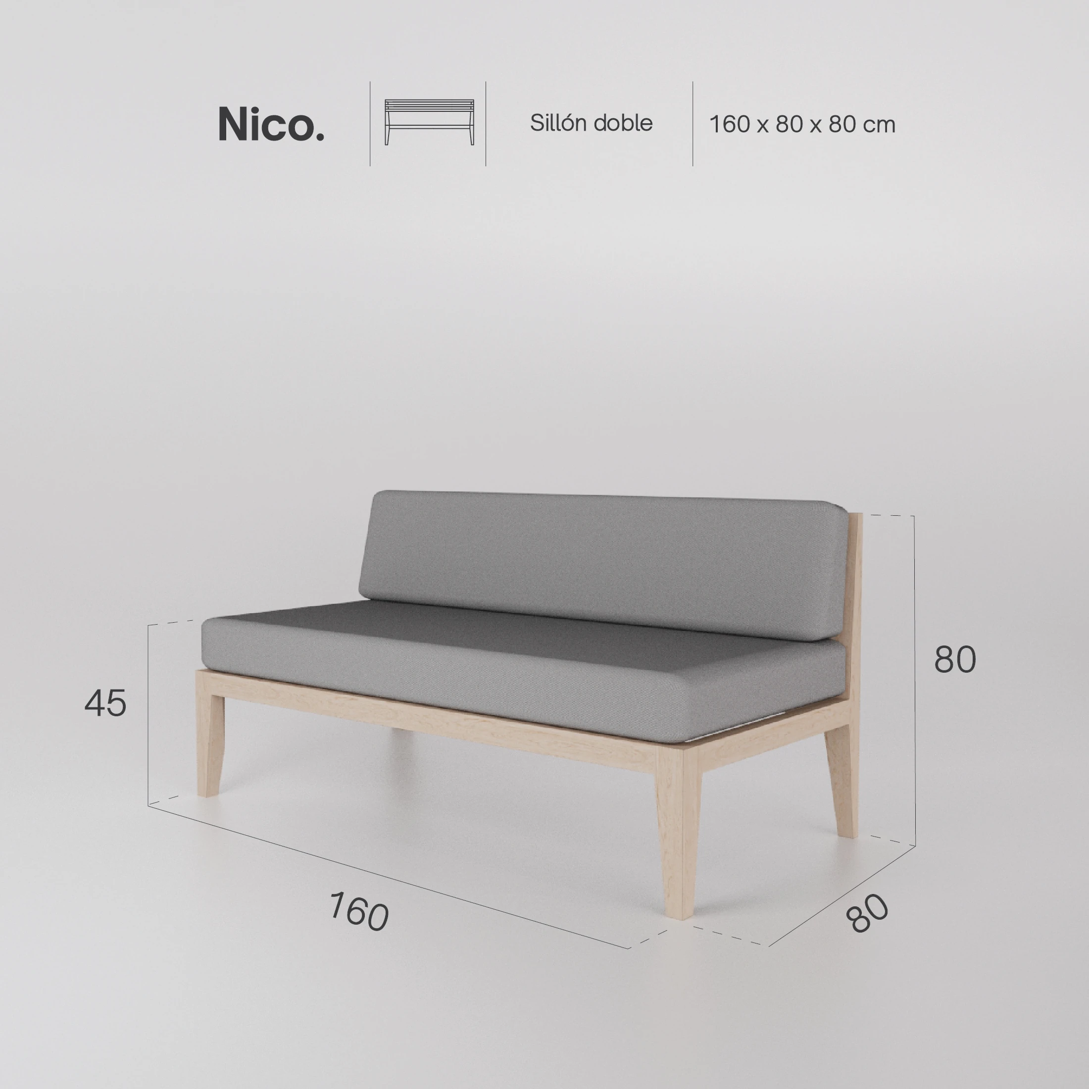 Sillón Nico 2P