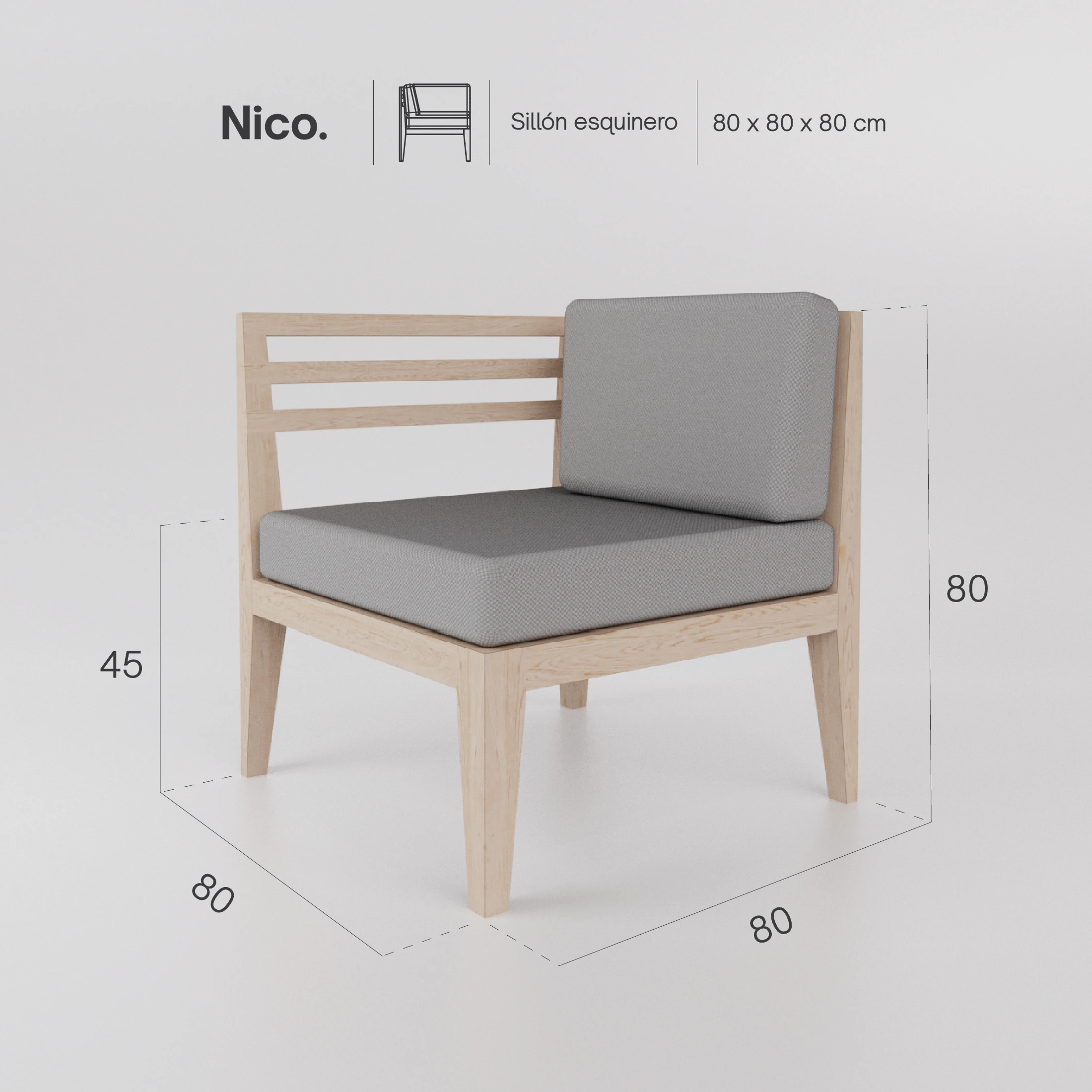 Sillón Nico Esquinero