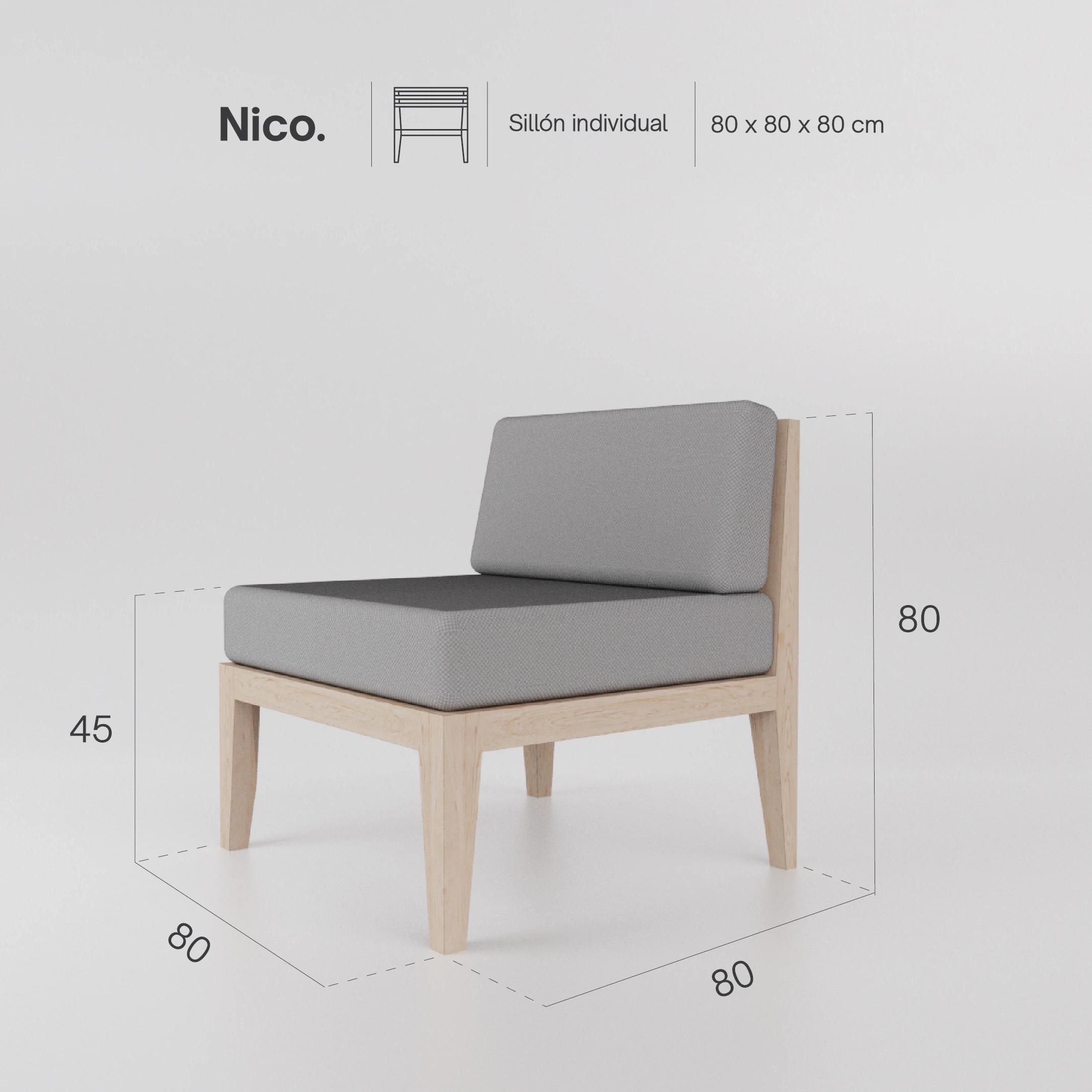 Sillón Nico Individual