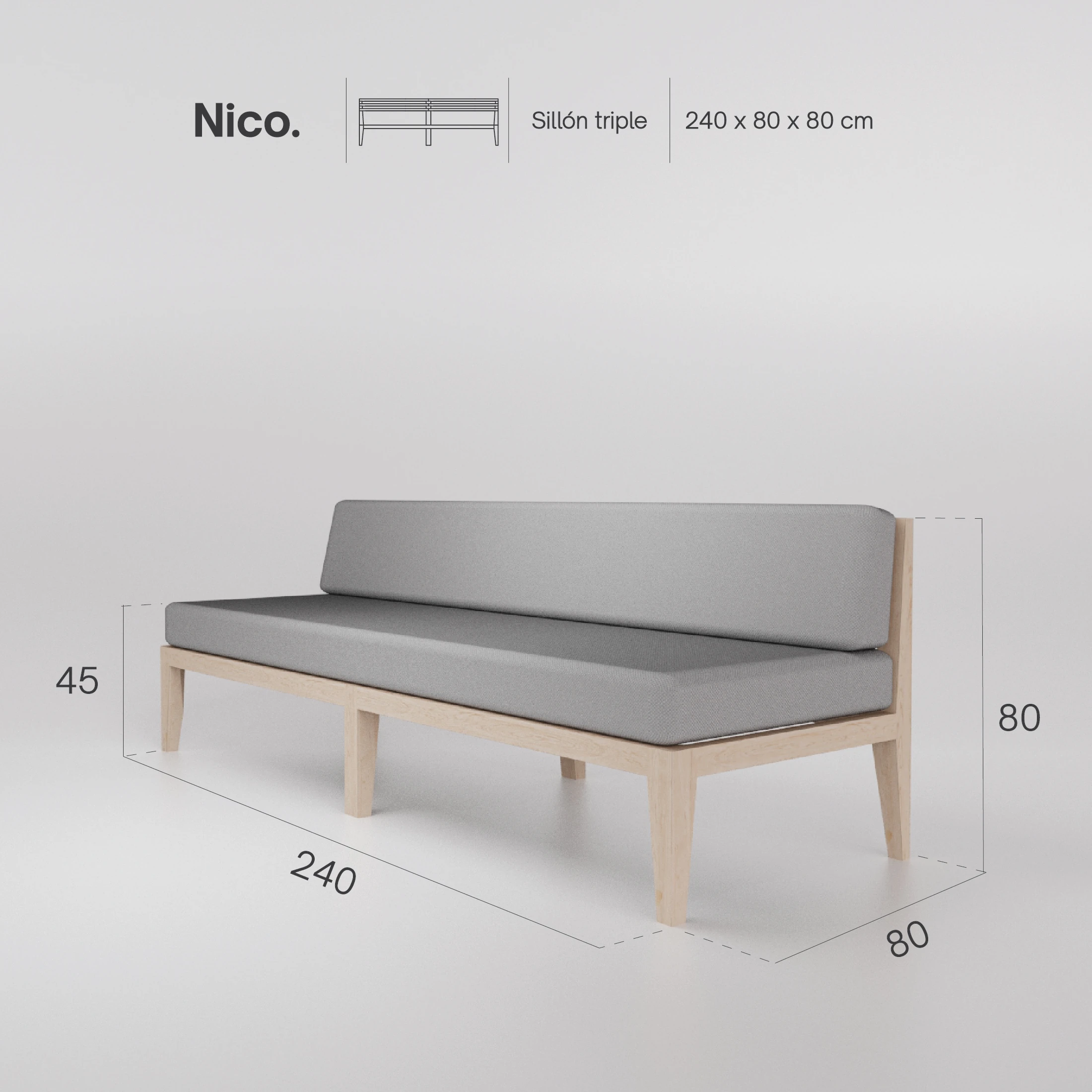 Sillón Nico 3P
